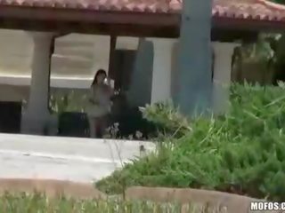 Dude films chick whos waiting on the bus