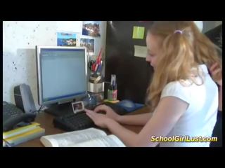 French schoolgirl in crazy anal action