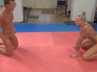 Smashing Blonde Dominates Small pecker Guy, Free sex 80