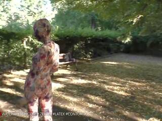 Samira in zentai droçit etmek in the park: mugt hd kirli video 41