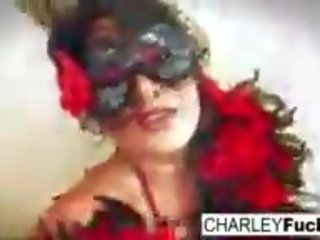 Charley wears někteří enticing dámské spodní prádlo a punčochy: vysoká rozlišením dospělý film 9e